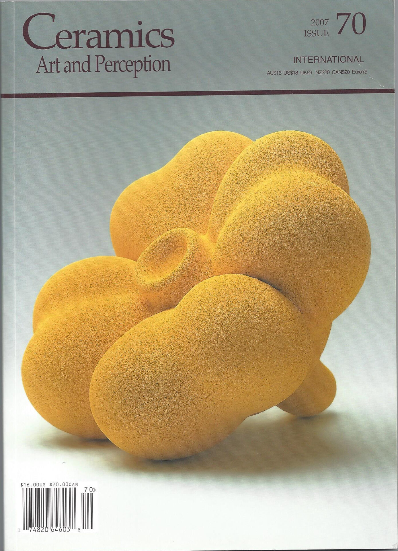 Ceramics Art and Perception (Australie) n° 70 - 2007_1_couverture